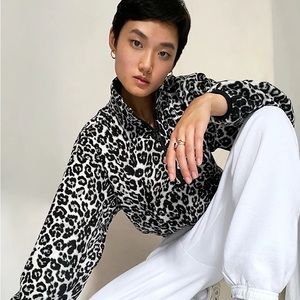 Aritzia TNA Lena Fleece ¼ Zip